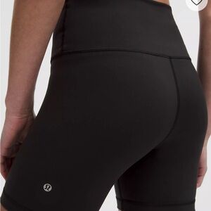 Lululemon Wunder Train high waisted biker shorts